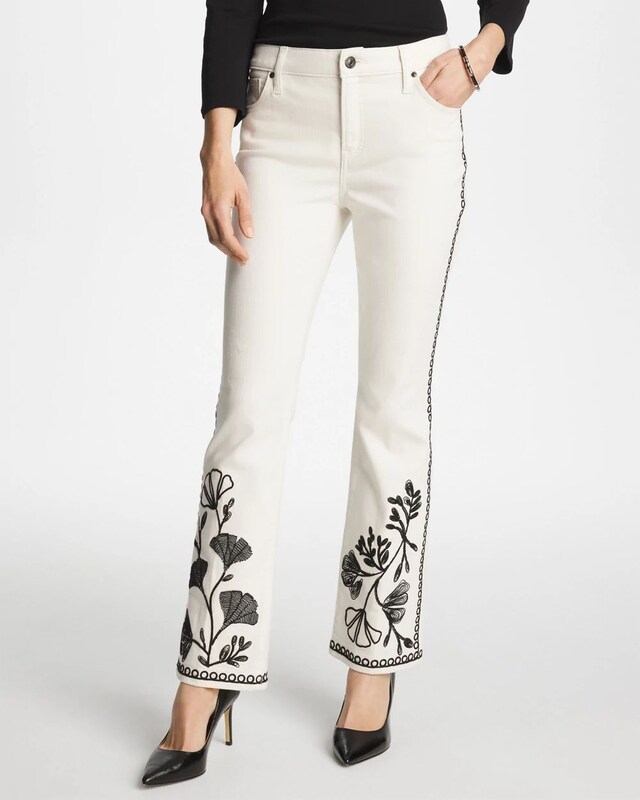 Ginkgo Girlfriend Cropped Flared Jeans - image 2